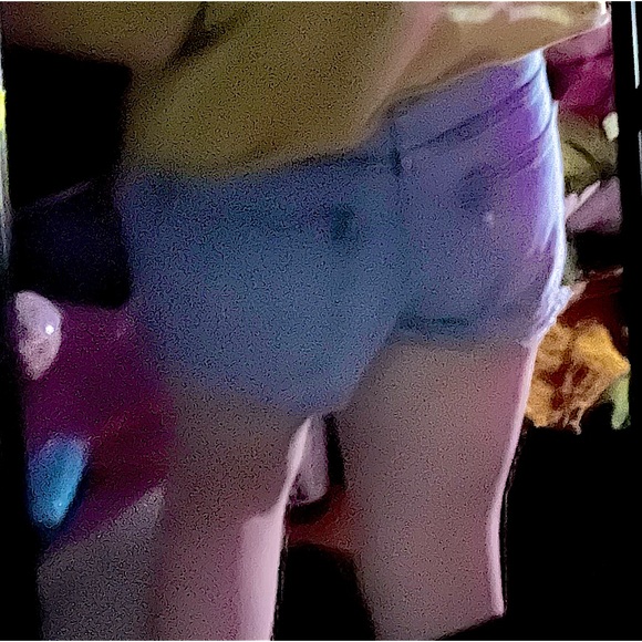 Billabong Jean Shorts frayed ends light blue Size 30 large womens - Picture 6 of 15